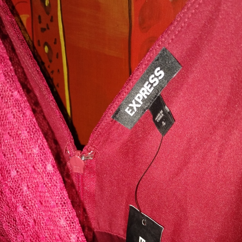 Express Vibrant Red Maxi Dress - Picture 5 of 7